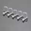 PNPIA- Acrylic Trong Suốt Lưỡi Barbell Rốn Nhẫn Lông Mày Mũi Body Piercing Trang Sức
