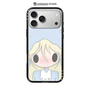 Cô Gái Dễ Thương Có Mũ Xanh Ốp lưng Từ Tính Cho IPhone 17Pro Max 17 Air 15 14 13 16 Plus Ốp Lưng Chống Sốc Bảo Vệ Mặt Sau