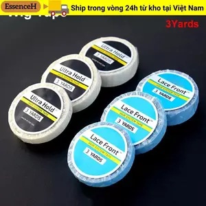 ESSENCEH 1 Cuộn Ren Phía Trước Keo, Băng Tóc Giả Chống Thấm Nước Hai Mặt, Keo Mạnh Ultra Hold 8 / 10 / 12.7 / 20 / 25mm Băng Hệ Thống Tóc Để Nối Dài Tóc