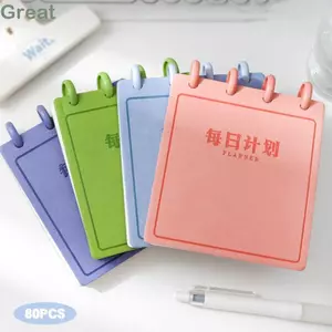 Sổ tay lá rời TUYỆT VỜI, Công cụ lập kế hoạch hàng ngày tự kỷ luật lỗ nấm, Danh sách việc cần làm Mini chất lượng cao Quà tặng sách chất kết dính vuông