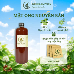 Mật ong hoa cà phê Gia Lai nguyên bản nguyên chất 330-1000ml | Dĩnh Lâm Viên
