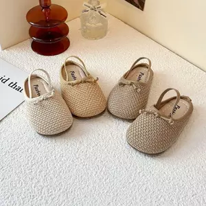 Bé gái (Size 25-32) Giày trẻ em đế mềm cổ điển Hàn Quốc chống trượt