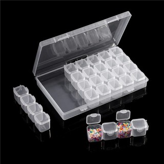 Hộp đựng thuốc bằng nhựa trong suốt đa lưới / Hộp chia trang sức di động đa chức năng