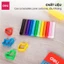 Đất Nặn Dầu Mềm Dẻo 6/8/12 Màu Deli Kèm Cán Đất Nặn An Toàn Không Dính Tay Màu Tươi Sáng Dễ Tạo Hình Cho Bé