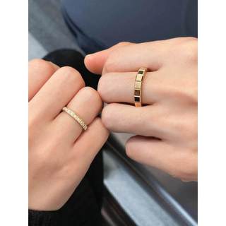 nhẫn đôi nam nữ nhẫn đôi Mới Chopin Cặp Đôi Nhẫn Sterling Bạc 18k Hoa Hồng Vàng Nhỏ Đá Viên Thời Trang Nam Nữ Đính Hôn Quà Tặng Sinh Nhật