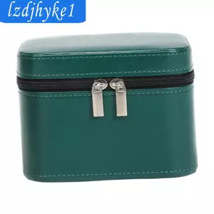 Vòng Tay Hộp Bảo Quản Với Nhiều Màn Hình Sắp Xếp Khe Cắm Di Động Da PU Nhung Dây Kéo Hộp Đựng Cho Dây Xích Vòng Cổ Nhẫn Bông Tai Thích Hợp Fo