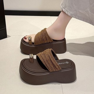 Mùa hè 2026 Xếp Ly Flip-Flops Cover-Toe Thiết Kế Đế Dày Đế Mềm Thoải Mái Phù Hợp Với Dép Đi Biển Thường Ngày Nữ