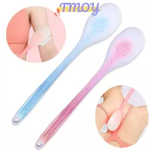 TMOY Kem Dưỡng Da Đa Chức Năng Gel Applicator Silicone Tay Cầm Dài Body Cleaner Bàn Chải Tắm Ba Applicator TMOY