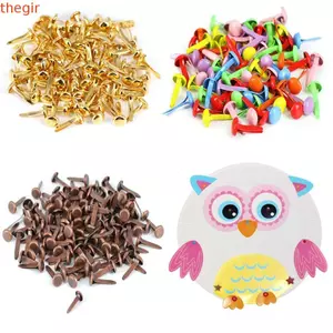 THEGIRL8B Brads Đầu Tròn DIY Dự Án Nghệ Thuật Dây Buộc Trường Học Cho Thêu Sò Thủ Công Phụ Kiện