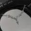 KUZHEN Hợp Thời Trang Bling Moonstone Ngôi Sao Chữ Thập Mặt Dây Chuyền Nelace Cho Nữ Punk Hip Hop Pha Lê Nelace Đảng Y2K Món Quà Trang Sức HOT