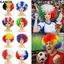 KANGN Chú Hề Tóc Giả, Lông Tơ Sóng Afro Puff Tóc Giả, Cosplay Trang Trí Chống Đỡ Xoăn Ngộ nghĩnh Trang Phục Tóc Ngắn Tóc Giả Unisex