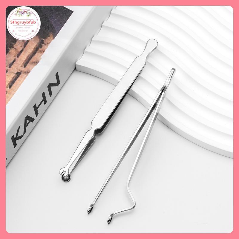 STHB Thép Không Gỉ Xuyên Buộc Kẹp Dụng Cụ Môi Móng Tay Bông Tai Đâm Đâm Kẹp Mở Đóng Tai Mũi Vách Ngăn Cơ Thể Xuyên Dụng Cụ VN