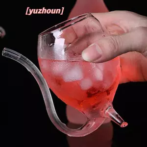 Nước ép Suing chịu nhiệt bằng thủy tinh Ống uống sữa Ống hút Cốc thủy tinh sáng tạo Cốc thủy tinh chất lượng cao