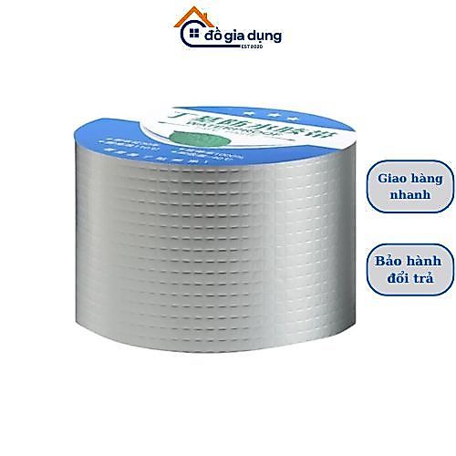 Băng Keo Chống Thấm Siêu Dính Khổ 10CM, Keo Dán Chống Dột Mái Tôn, Tường, Ống Nước, Bể Nước Đa Năng