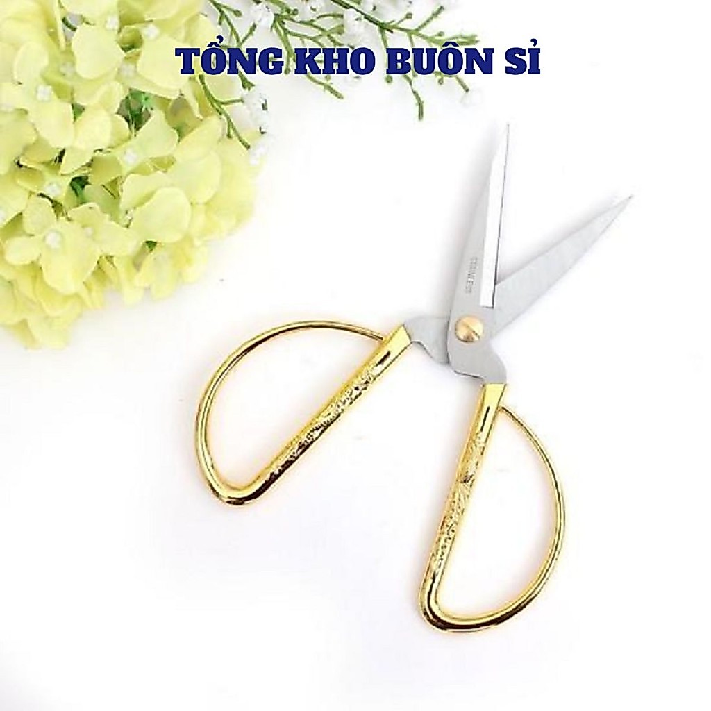 Kéo vàng sắc bén siêu bền. Kéo cắt gà đa năng khắc hình rồng phụng tinh xảo độc đáo. Kéo nhà bếp bén Chất liệu thép
