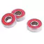 MAKY 5 Chiếc Đỏ ABEC-7 608RS Ván Trượt Con Lăn Kín Vòng Bi 8x22x7mm VN