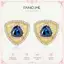 Bông tai bạc họa tiết FANCIME Trinity được tạo ra bằng Sapphire