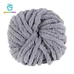 Chunky Len Sợi Đan Tay Siêu Lớn Polyester Nhẹ Có Thể Giặt DIY Thủ Công Chăn Mềm Móc Gối Thảm Thích Hợp Cho Quà Tặng Sử Dụng Tại Nhà