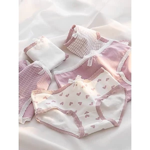 LOẠI 1] Set combo 10c quần lót cotton đính nơ xinh xắn , co giãn tốt , kháng khuẩn