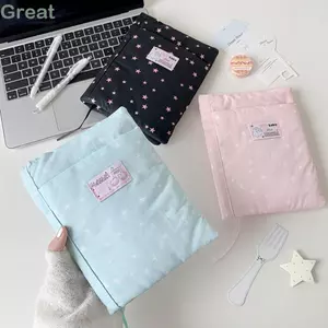 Vỏ sách GREA, Vỏ máy tính xách tay di động in hình ngôi sao, Túi đựng máy tính xách tay đa năng A5 Notebook & Planner