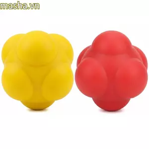 Bóng phản ứng, Bóng nhanh nhẹn hình lục giác nảy cao, Tôm hùm tròn nhiều màu trơn Cao su tự nhiên Huấn luyện phản xạ trong nhà ngoài trời