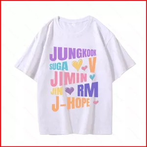 GC1 BTS Bangtan Boys Áo thun JUNGKOOK J-HOPE SUGA JIMIN tee tay ngắn GC1