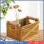 Giả Mây Giỏ Chứa Đồ Đa Năng Trang Trí Nhà Tay Cầm Bằng Gỗ Chắc Chắn Khung Sắt Chắc Chắn Nhà Tổ Chức Đồ Chơi