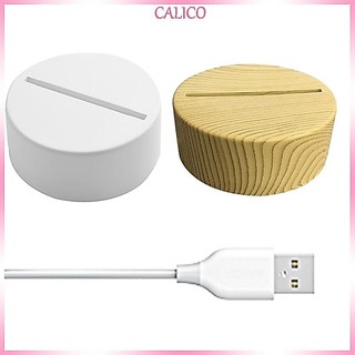 Đế đèn LED Calico cho đế trưng bày nghệ thuật bằng nhựa thủy tinh pha lê 3D Trang trí nhà cửa