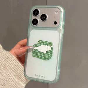Sofa Cat Ice Fog Frosted Phone Case Cho iPhone 17 Pro Max 16 15 14 13 Vỏ Bảo Vệ Chống Sốc