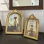 GCDHome Khung Ảnh Vintage, Khung Ảnh Trang Trí Công Sở Cổ Để Để Để Bàn Hoặc Treo Tường, Khung Ảnh Vàng Để Trang Trí Tường, Vàng HOT