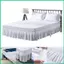 Váy Giường Xù Ren Váy Giường Kích Thước Đầy Đủ Họa Tiết Châu Âu Khách Sạn-Chất Lượng Xù Co Giãn Quấn Xung Quanh Bụi Xù jiwvn