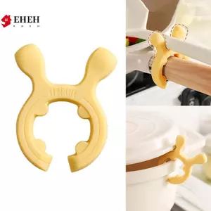 1 Thìa Silicon Ra Thìa Giá Đỡ Tai Hươu Chống Rỉ Tràn Nồi Kẹp Thìa Giá Đỡ Tiện Ích Nhà Bếp VN