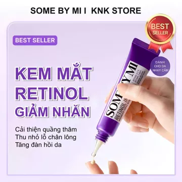 [Hỏa Tốc] Kem Mắt Retinol SOME BY MI 30ml – Retinol 0.1% Dưỡng Vùng Mắt, Hỗ Trợ Mờ Quầng Thâm Nếp Nhăn