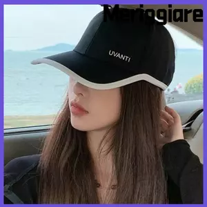Mũ bóng chày đuôi ngựa cao MERIGGIARE, Mũ mỏ vịt chống nắng rỗng chống tia cực tím, Mũ lưỡi trai thoáng khí khô nhanh màu trơn