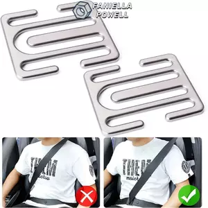 FANIELLAPOWELL Điều chỉnh dây an toàn Xe an toàn đa năng Kẹp dây an toàn xe