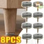 Tấm nỉ nội thất tròn - Đệm hấp thụ sốc cố định vít - Giảm tiếng ồn, giảm ma sát - cho chân ghế bàn - Tấm bảo vệ sàn chống trượt / Giao hàng miễn phí