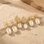 AqToCna Boho Phong Cách Đại Dương Vỏ Sao Biển Mặt Dây Chuyền Bông Tai Cho Nữ Mùa Hè Bên Biển Conch Scallop Ngọc Trai Bông Tai Bãi Biển Mùa Hè Quyến Rũ Trang Sức AqToCna