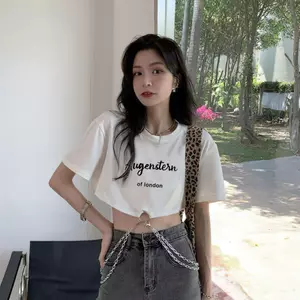 Người đàn ông nhỏ Dopamine Sweet Hot Girl Top Thiết kế mùa hè Áo thun ngắn tay crop