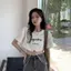 Người đàn ông nhỏ Dopamine Sweet Hot Girl Top Thiết kế mùa hè Áo thun ngắn tay crop