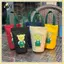 Túi xách vải ngoài trời du lịch B & N 500ml Cốc thủy tinh bảo vệ tay cách nhiệt cho chai uống nước đa năng.
