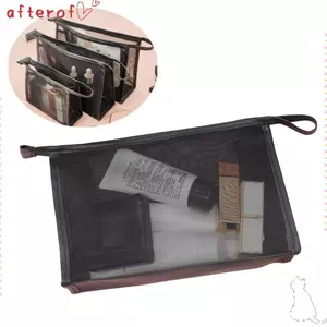 Túi Trang Điểm AFTEROF, Túi Đựng Mỹ Phẩm Du Lịch Trong Suốt Lưới Dung Tích Lớn, Túi Bảo Quản Son Môi Di Động Phong Cách Đơn Giản Thời Trang Du Lịch Di Động