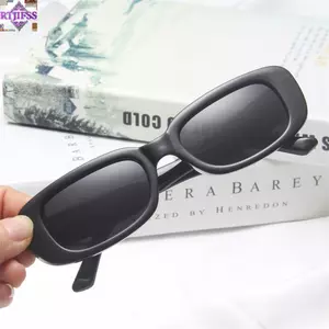 Kính râm hình chữ nhật RTJIFSS, Kính râm bảo vệ khung vuông hẹp UV400 Y2K, Kính lái xe màu kẹo cổ điển dành cho nam giới