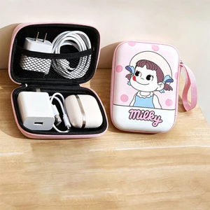 Dễ Thương Cô Gái Nhỏ Đa Năng Gói Kỹ Thuật Số Du Lịch Túi Bảo Quản Bộ Cáp Dữ Liệu Tiện Ích Làm Quà Tặng