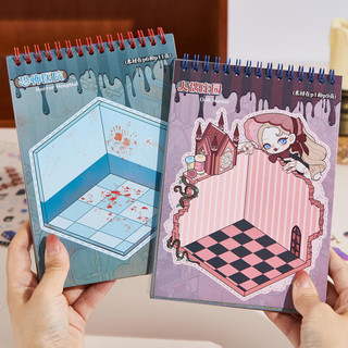 ENWEI 20 Chiếc [Dòng Hơi Ma Quái] Nhãn Dán Phong Cảnh 3D Bộ Sưu Tập Chất Liệu Chống Thấm Nước Sách Phong Cách Hoạt Hình Thêu Sò Nhật Ký Người Lập Kế Hoạch Trang Trí Nhãn Dán Văn Phòng Phẩm