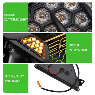 Đèn tín hiệu LED trước xe máy cho Kawasaki ZX6R, Ninja300, Ninja400, Ninja650, Ninja1000