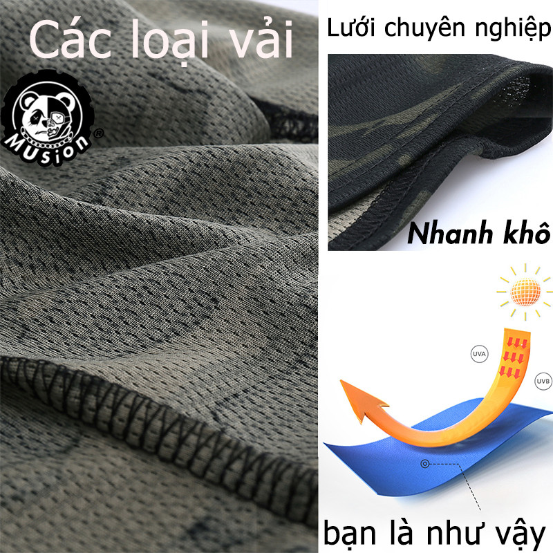 Musion Ninja Dust Balaclava - Khăn trùm đầu thoáng khí và chống nắng dành cho người lái xe máy