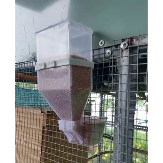 Máng NHỰA TRONG đựng cám lúa cho chim chim cảnh đựng 500gr Phụ kiện lồng chim