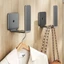 Giá đỡ vị trí Wifi GILL, Không cần khoan Bộ định tuyến đa chức năng Giá đỡ dải nguồn, Giá đỡ hỗ trợ tường tiết kiệm không gian bằng thép Carbon