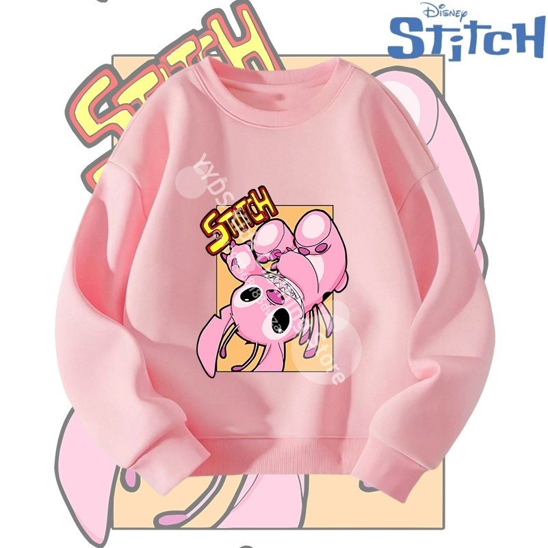 Thời Trang Trẻ Em Hoạt Hình Stitch In Áo Len Cho Ngoài Trời Mặc Thường Ngày Bé Gái Áo