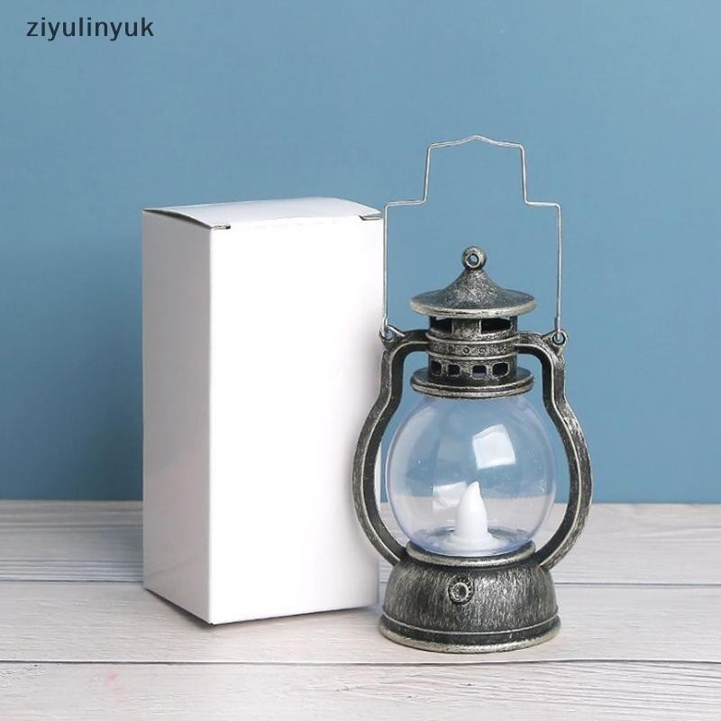 Ziyulinyuk Retro Đèn Dầu Halloween Trang Trí Led Nhà Nhỏ Đèn Lồng Dự Tiệc EN